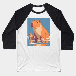 Cute Capybara Baseball T-Shirt